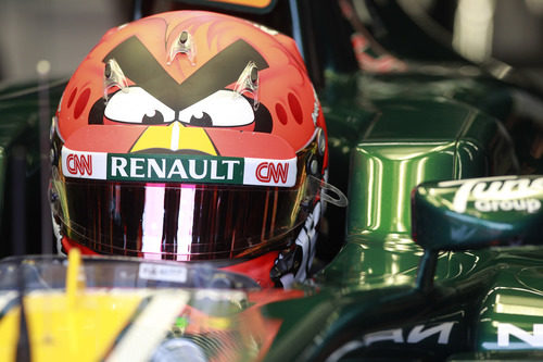 El 'Angry Bird' de Heikki Kovalainen en los test de Mugello