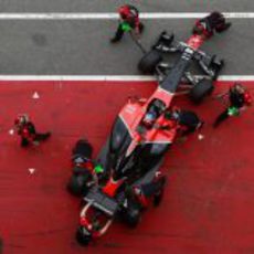 Vista superior del Marussia MR01
