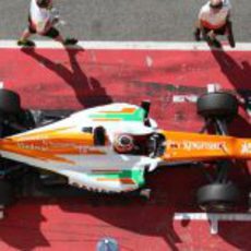 Vista superior del Force India de 2012