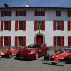 Los Ferrari 312 T4, FF y 126C en Maranello