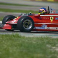 Villeneuve en pista con el 312 T4