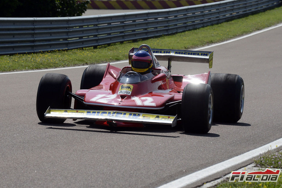 Jacques al volante del Ferrari de 1979