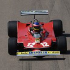 Plano superior del Ferrari 312 T4 en Fiorano