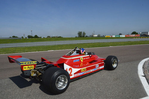 Vista trasera del Ferrari 312 T4 en Fiorano