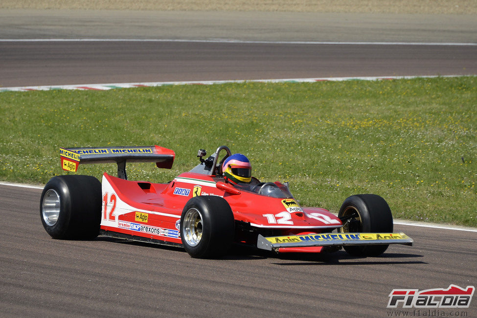 Kilómetros en la pista de Fiorano para el 312 T4 de Gilles Villeneuve