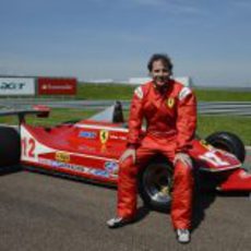 Jacques Villeneuve y el Ferrari 312 T4 de 1979