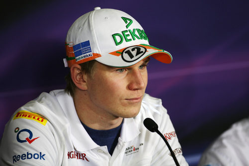 Nico Hülkenberg en la rueda de prensa oficial de la FIA del jueves