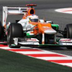 Paul di Resta exprime el potencial del VJM05 en Montmeló