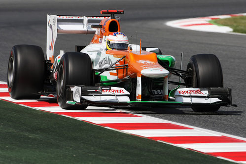 Paul di Resta exprime el potencial del VJM05 en Montmeló