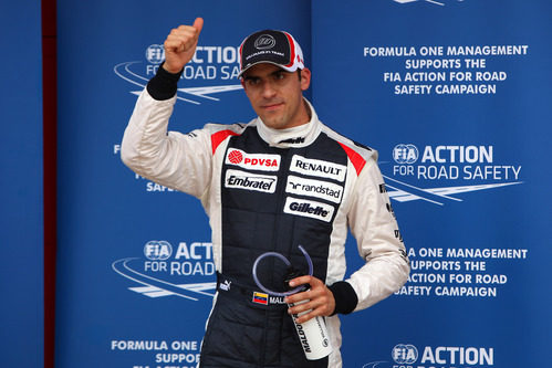 Pastor Maldonado fue segundo, pero consiguió la pole a posteriori