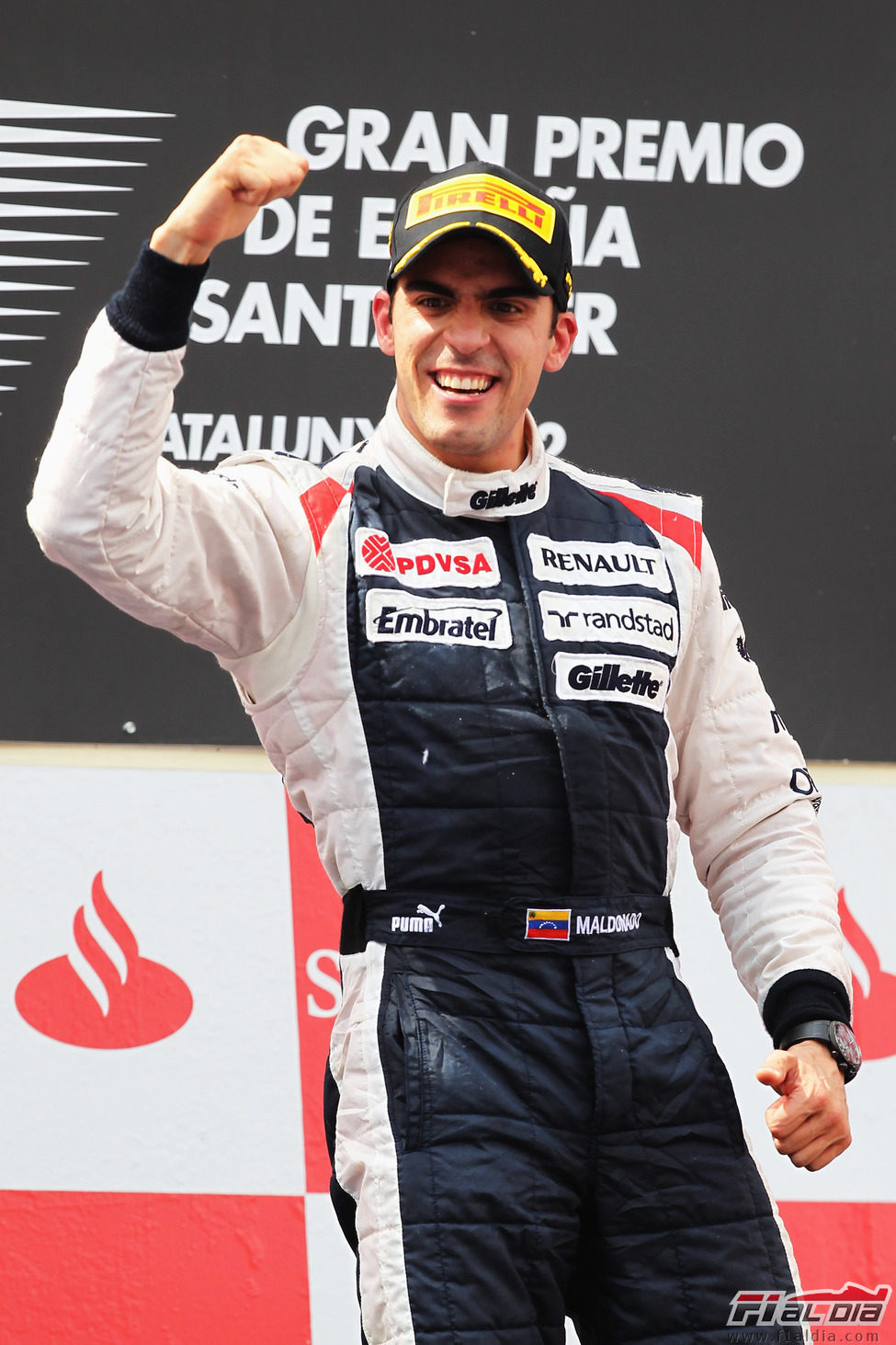 Victoria de Pastor Maldonado en el GP de España 2012