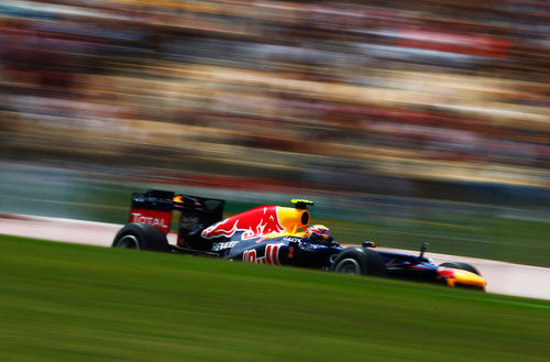 Mark Webber exprime su RB8 durante el GP de España 2012