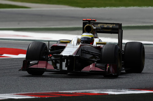 Pedro de la Rosa conduce en Montmeló el F112