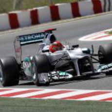 Michael Schumacher rueda en los Libres 1 del GP de España