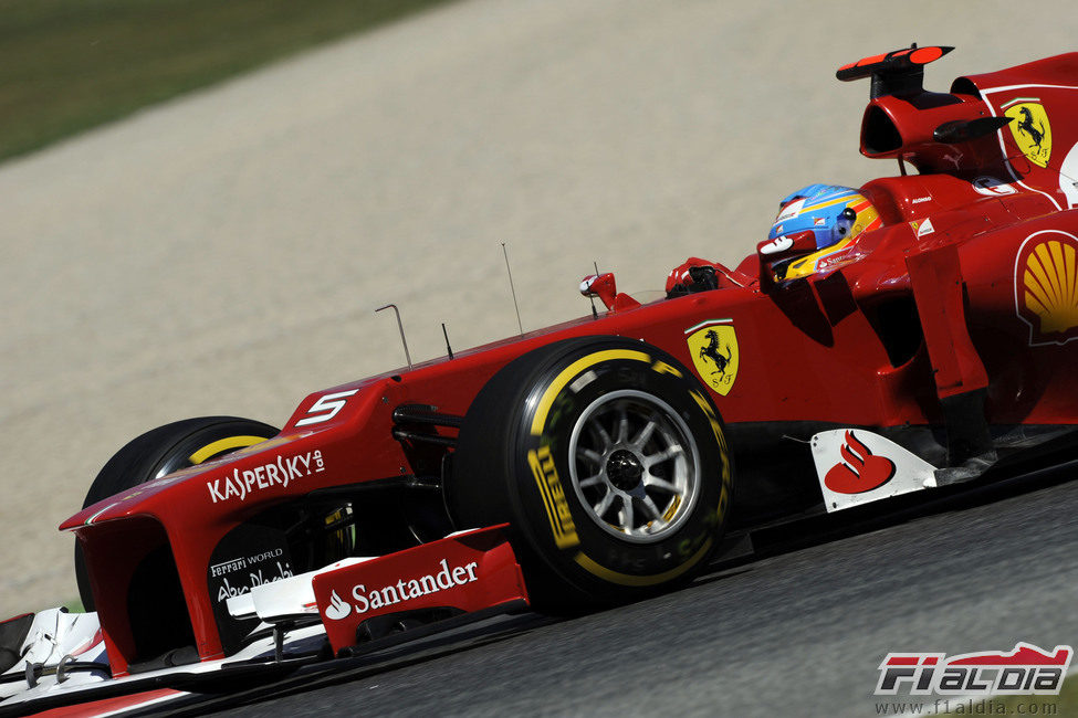 Primer plano del F2012 de Fernando Alonso