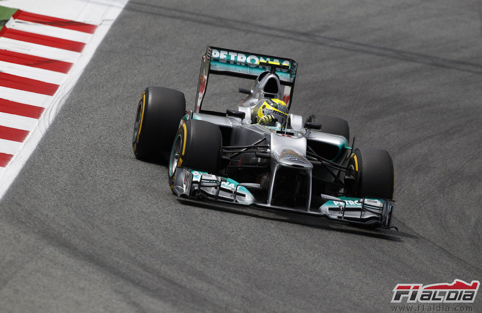 Nico Rosberg durante el sábado en Montmeló