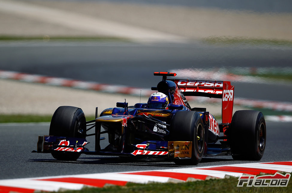 Daniel Ricciardo en la Q2 del GP de España