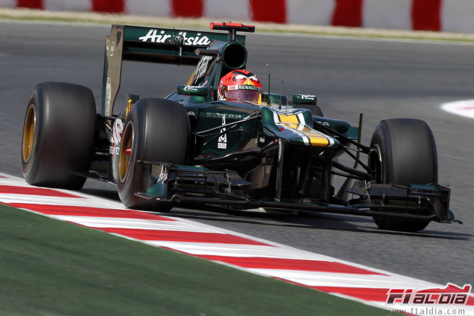 Heikki Kovalainen durante los Libres 3 en España