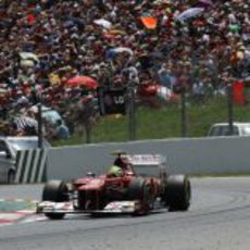 Felipe Massa exprime su F2012 en la carrera española