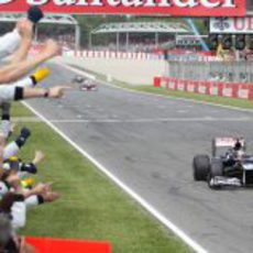 Pastor Maldonado consigue la victoria en el GP de España 2012