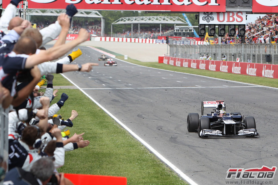 Pastor Maldonado consigue la victoria en el GP de España 2012
