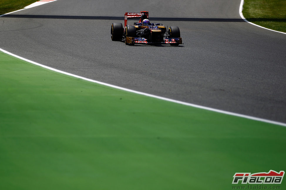 Daniel Ricciardo durante la jornada del domingo en España