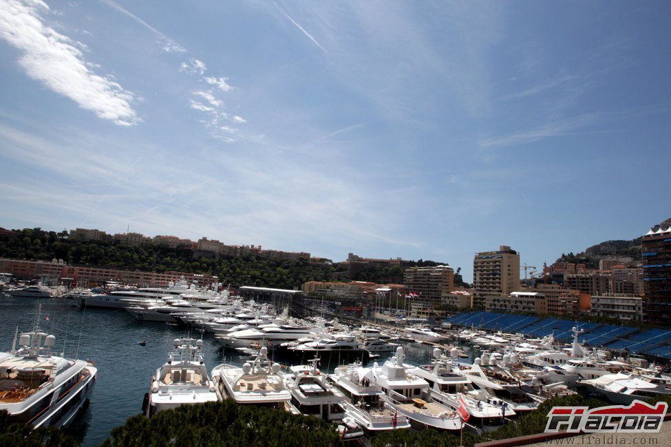 Vista del puerto de Mónaco