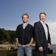 Rosberg y Häkkinen en Mónaco