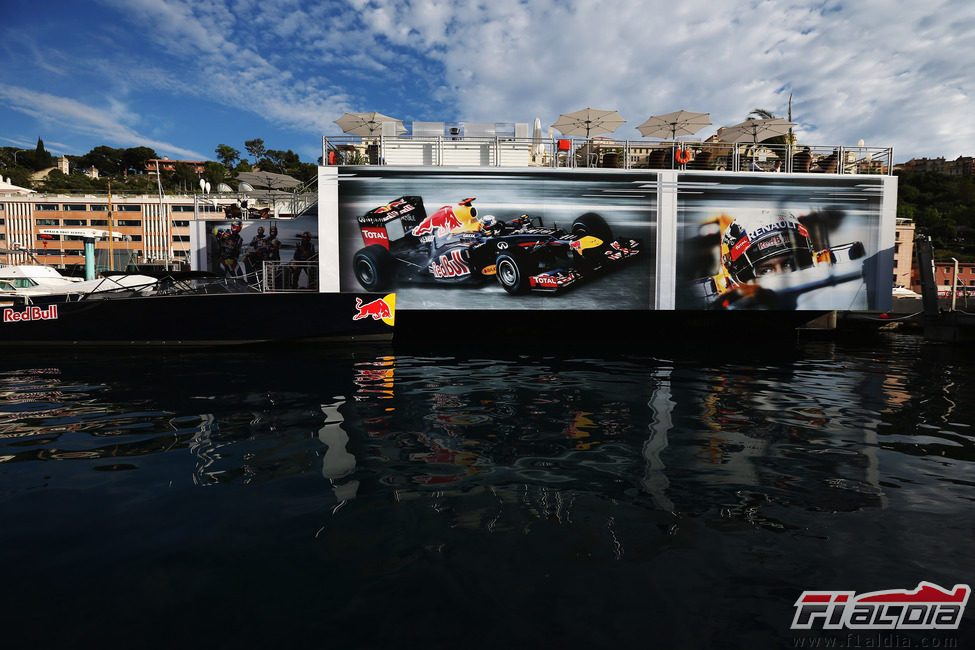 La 'Energy Station' de Red Bull en Mónaco