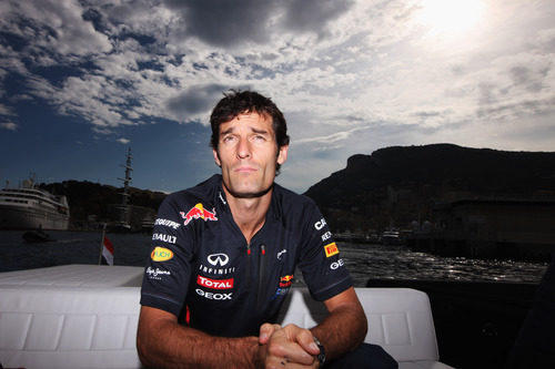 Mark Webber llega a Mónaco