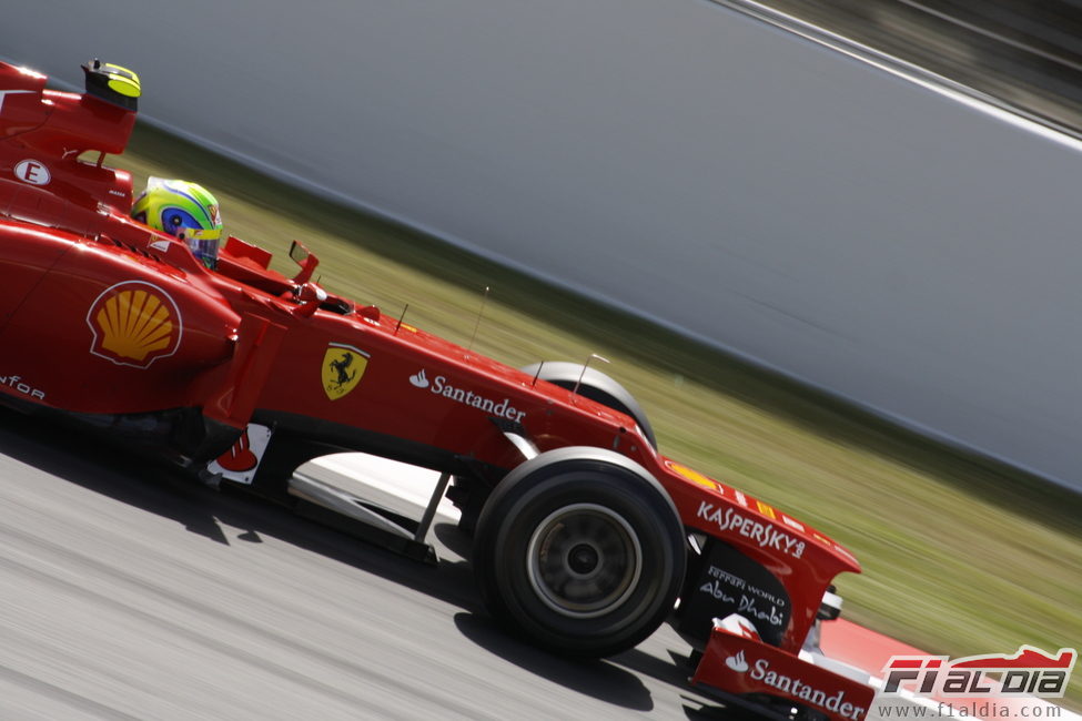 Felipe Massa en los libres 3 del GP de España 2012