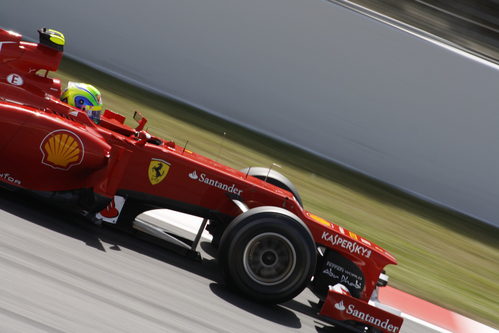 Felipe Massa en los libres 3 del GP de España 2012