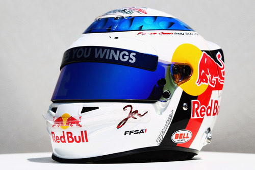 Casco especial de Jean-Eric Vergne para el GP de Mónaco 2012