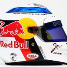 Casco especial de Jean-Eric Vergne para el GP de Mónaco 2012 (lateral)