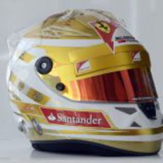 Casco especial de Fernando Alonso para el GP de Mónaco 2012