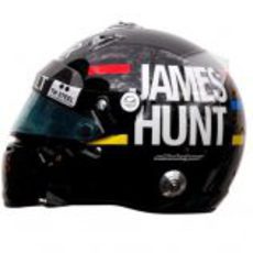 Vista lateral del casco de Kimi Räikkönen para el GP de Mónaco 2012