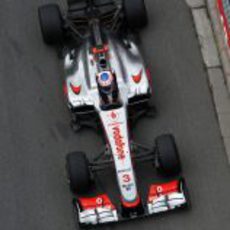 Vista superior del monoplaza de Jenson Button
