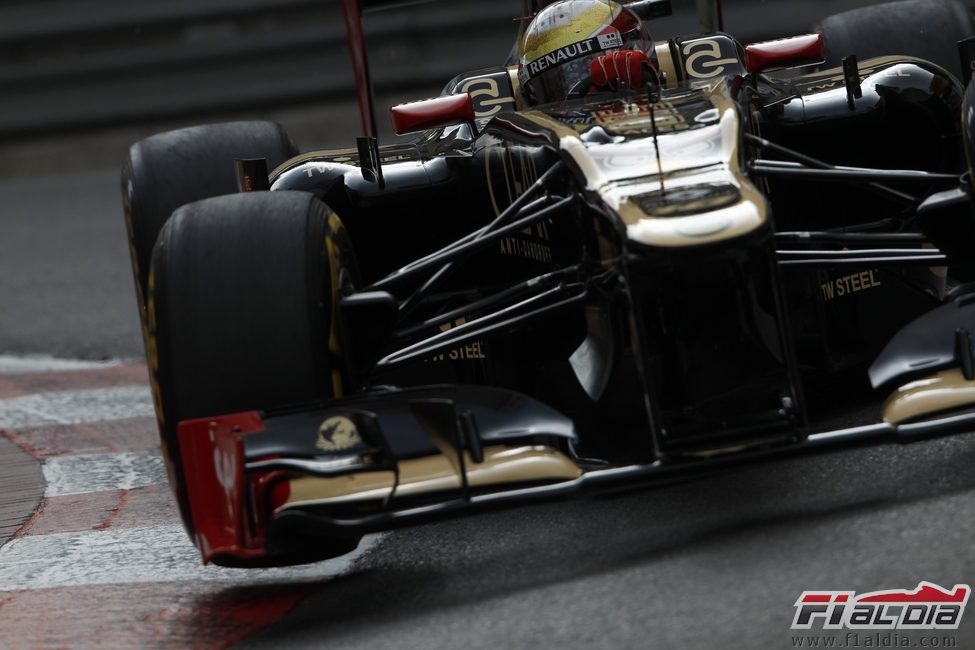 Romain Grosjean en los FP2 de Mónaco