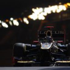 Kimi Räikkönen sale del túnel de Mónaco