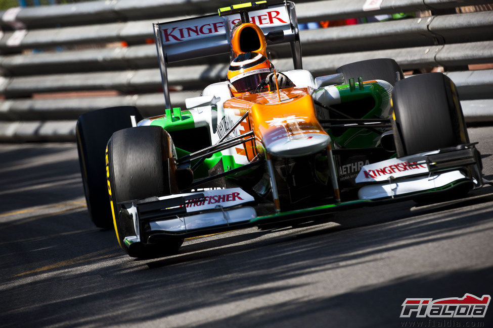 Nico Hülkenberg durante los Libres 1 del GP de Mónaco