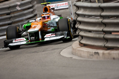 Nico Hülkenberg entre las curvas del circuito de Mónaco