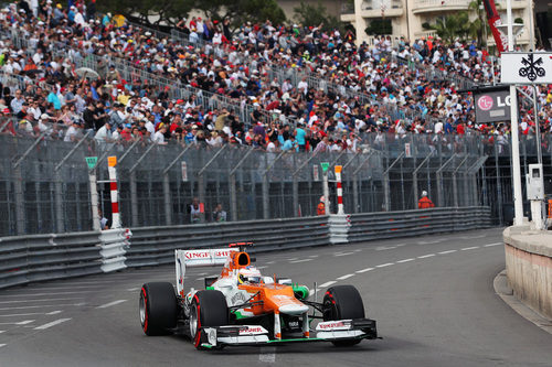 Paul di Resta exprime su VJM05 en Montecarlo