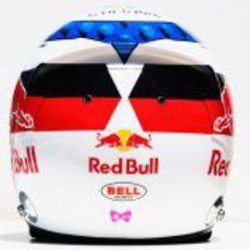 Casco especial de Jean-Eric Vergne para el GP de Mónaco 2012 (trasera)