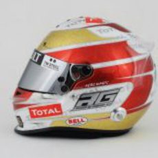 Casco especial de Romain Grosjean para el GP de Mónaco 2012