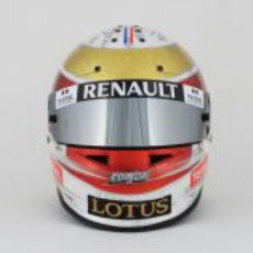 Casco especial de Romain Grosjean para el GP de Mónaco 2012 (frontal)