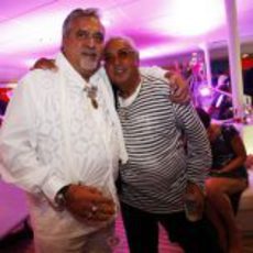 Vijay Mallya, jefe de Force India, organizó la fiesta