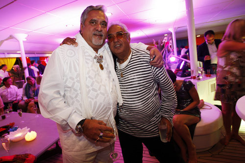 Vijay Mallya, jefe de Force India, organizó la fiesta