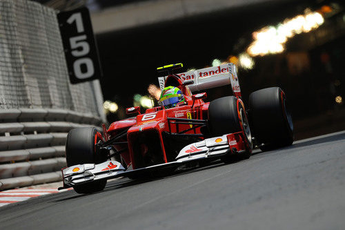 Felipe Massa en la clasificación del GP de Mónaco 2012