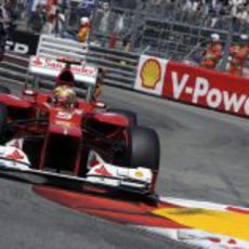 Fernando Alonso en la clasificación del GP de Mónaco 2012