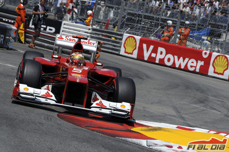 Fernando Alonso en la clasificación del GP de Mónaco 2012